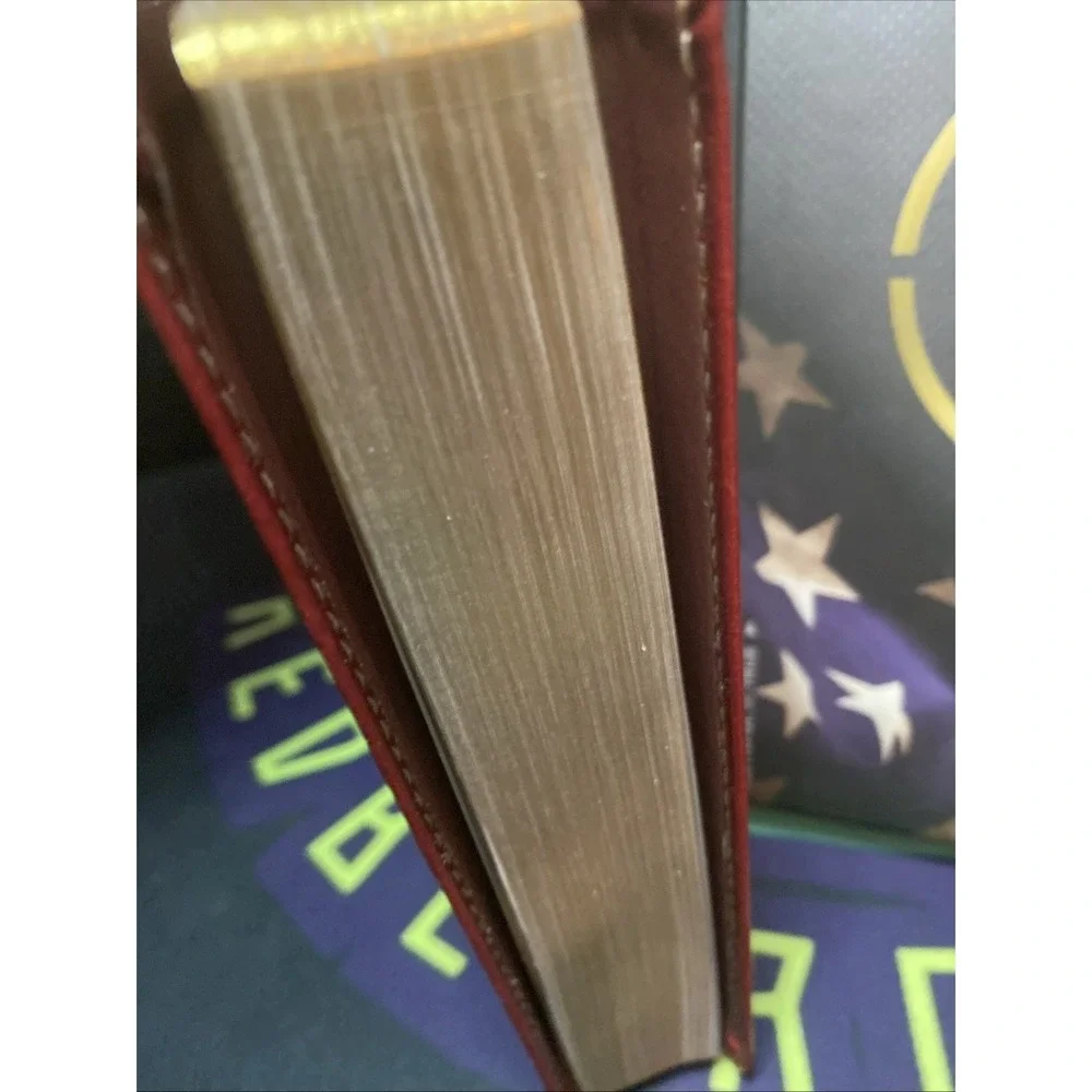 CSB MILITARY BIBLE (Burgundy LeatherTouch) Red Letter, Sleeve Case Nice